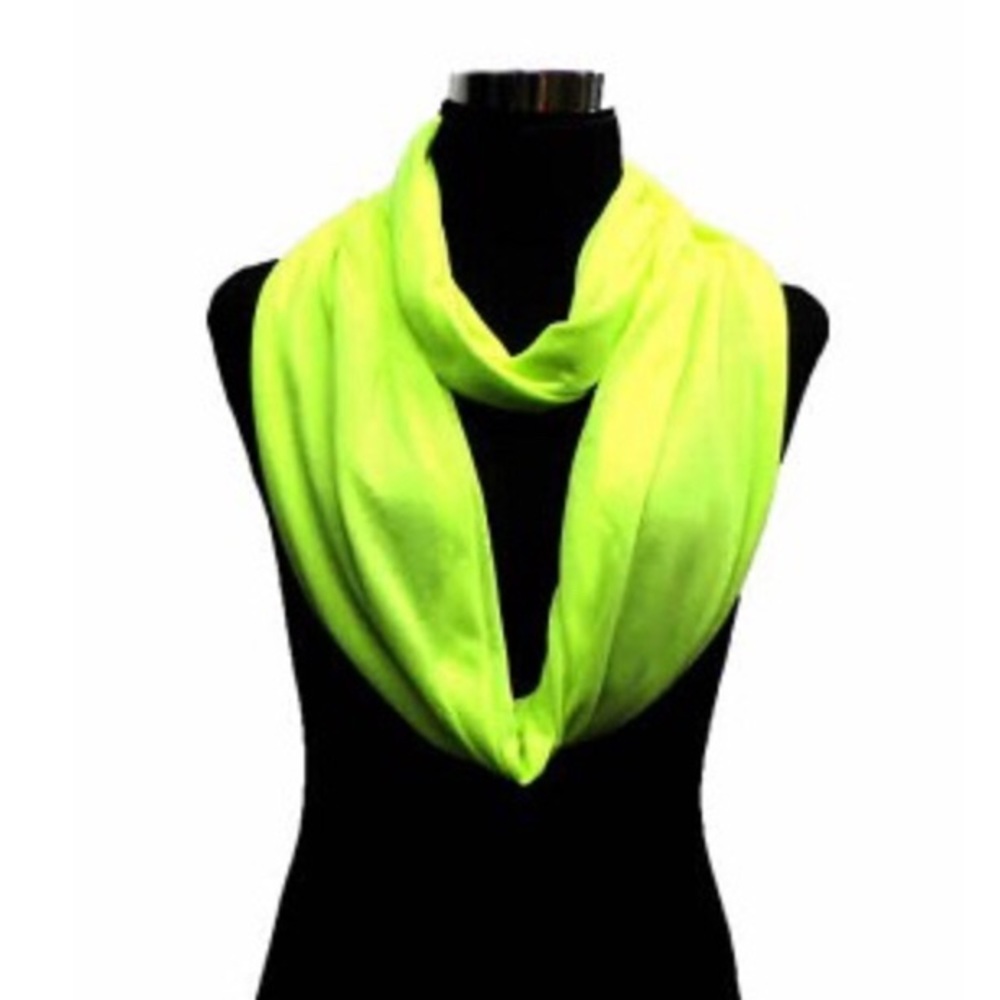 Neon Yellow Infinity Scarf